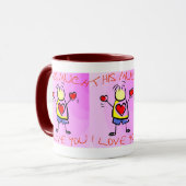 Ik hou zoveel van je (1) mok (Voorkant links)