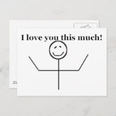 Ik hou zoveel van je briefkaart (Voorkant / Achterkant)