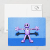 Ik hou zoveel van je!!! briefkaart (Voorkant / Achterkant)