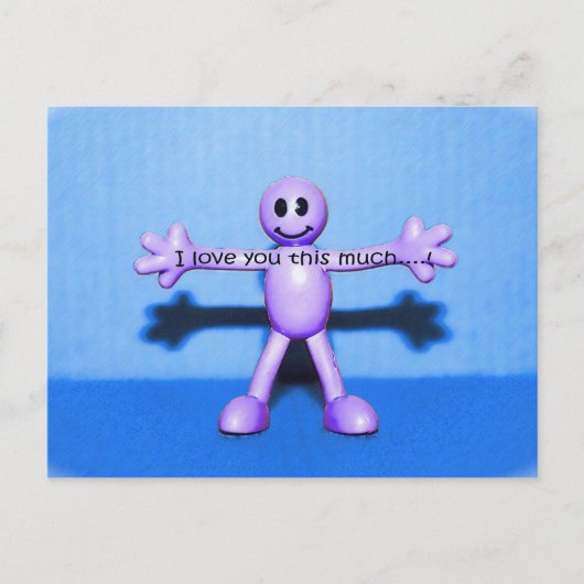 Ik hou zoveel van je!!! briefkaart (Voorkant)