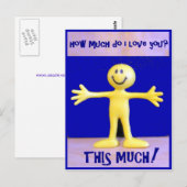 Ik hou zoveel van je briefkaart (Voorkant / Achterkant)