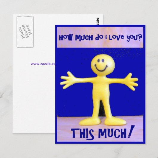 Ik hou zoveel van je briefkaart (Voorkant / Achterkant)