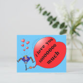 "Ik hou zoveel van je" briefkaart (Staand voorkant)