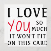 ik hou zoveel van je dat het niet op de kaart past (Voorkant / Achterkant)