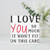 ik hou zoveel van je dat het niet op de kaart past (Staand voorkant)