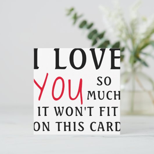 ik hou zoveel van je dat het niet op de kaart past (Staand voorkant)