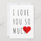 Ik hou zoveel van je gelukkige Valentijnsdag Feestdagenkaart (Voorkant)