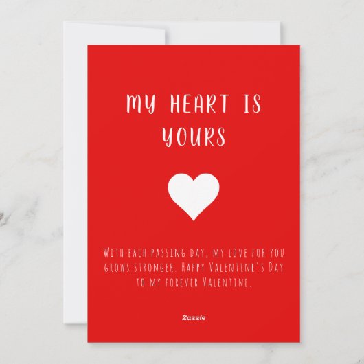 Ik hou zoveel van je gelukkige Valentijnsdag Feestdagenkaart (Achterkant)