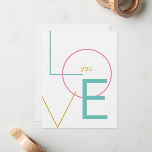 Ik hou zoveel van je Kaart Notitiekaartje (Voorkant / Achterkant in situ)