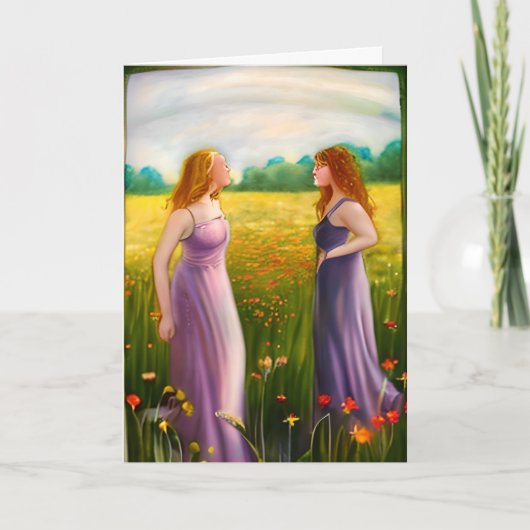 Ik hou zoveel van je lesbiennes in liefde kaart (Voorkant)