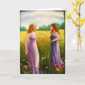 Ik hou zoveel van je lesbiennes in liefde kaart (Gele Bloem)