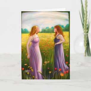 Ik hou zoveel van je lesbiennes in liefde kaart