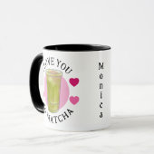 Ik hou zoveel van je Matcha persoonlijk Mok (Voorkant links)