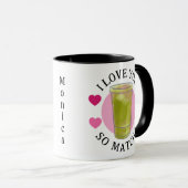 Ik hou zoveel van je Matcha persoonlijk Mok (Voorkant rechts)