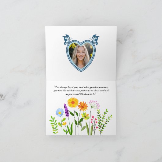 Ik hou zoveel van je, mijn liefde feestdagen kaart (Binnen)