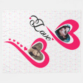 Ik hou zoveel van je, mijn liefde fleece deken (Voorkant (Horizontaal))