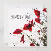 Ik hou zoveel van je, mijn liefde kaart (Achterkant)