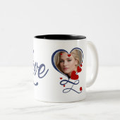 Ik hou zoveel van je, mijn liefde tweekleurige koffiemok (Voorkant rechts)