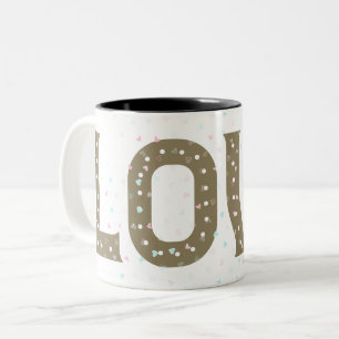 Ik hou zoveel van je, mijn liefde tweekleurige koffiemok