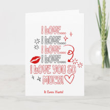 Ik hou zoveel van je, romantische Valentijnskaart