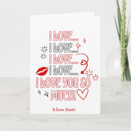 Ik hou zoveel van je, romantische Valentijnskaart Kaart