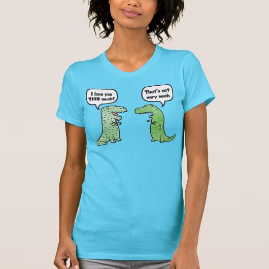 Ik hou zoveel van je (T-Rex) T-shirt (Voorkant)