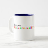 Ik hou zoveel van je tweekleurige koffiemok (Voorkant links)