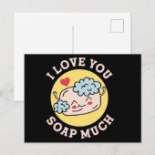 Ik hou zoveel van je zeep Valentijnsdag Briefkaart (Voorkant / Achterkant)