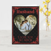 Ik hou zoveel van jou Aangepaste foto & naam Valen Kaart (Gele Bloem)