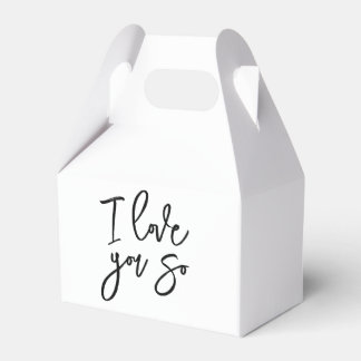 Ik hou zoveel van jou feest cadeau doos bedankdoosjes