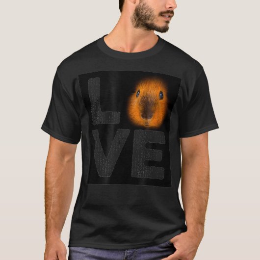 Ik hou zoveel van mijn cavia hes het Schattigee di T-shirt (Voorkant)