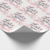 Ik hou zoveel van woordkunst cadeaupapier (Hoek)