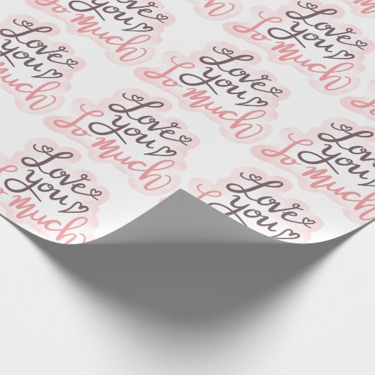 Ik hou zoveel van woordkunst cadeaupapier (Hoek)