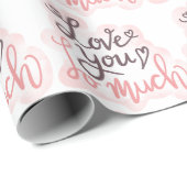 Ik hou zoveel van woordkunst cadeaupapier (Rol Hoek)