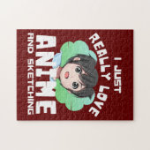 IK HOUD ALLEEN VAN ANIME EN SKETCHING LEGPUZZEL (Horizontaal)