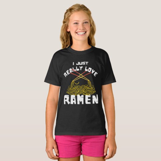 IK HOUD ALLEEN VAN RAMEN T-Shirt (Voorkant volledig)