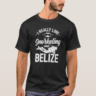 Ik Houd Echt Van Snorkelen En Belize Duiker Di T-shirt