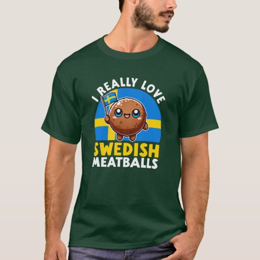 Ik Houd Echt Van Zweedse Balletjes T-shirt (Voorkant)