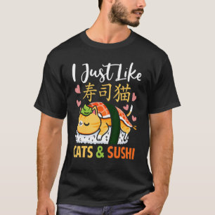 Ik Houd Gewoon Van Katten & Sushi Kat Sushi T-shirt