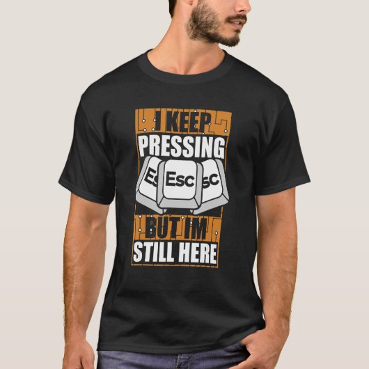 Ik houd het Druk Beheerder van Esc Sysadmin Beheer T-shirt (Voorkant)