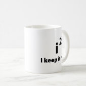 Ik houd het echt koffie-Mok Koffiemok (Voorkant rechts)