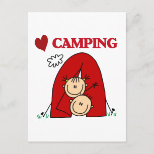 Ik houd het Kamperen van T-shirts en Giften Briefkaart
