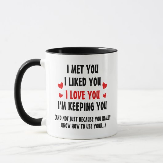 Ik Houd Jou Persoonlijke Valentijnsdag Mok (Links)
