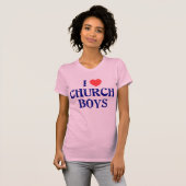 Ik houd kerk van jongens t-shirt (Voorkant volledig)
