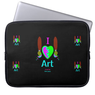 Ik houd Laptop van het Neopreen van de Kunst van Sleeve