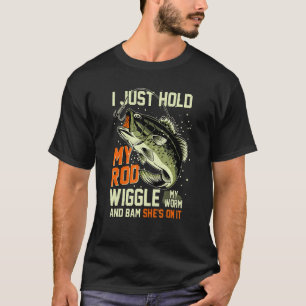 Ik Houd Mijn Hengel Vast Vissen  Vissen Zomer Viss T-shirt