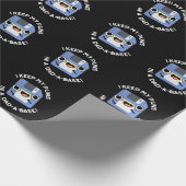 Ik houd mijn woordspelingen in een Dad-a-base Dad  Cadeaupapier (Hoek)