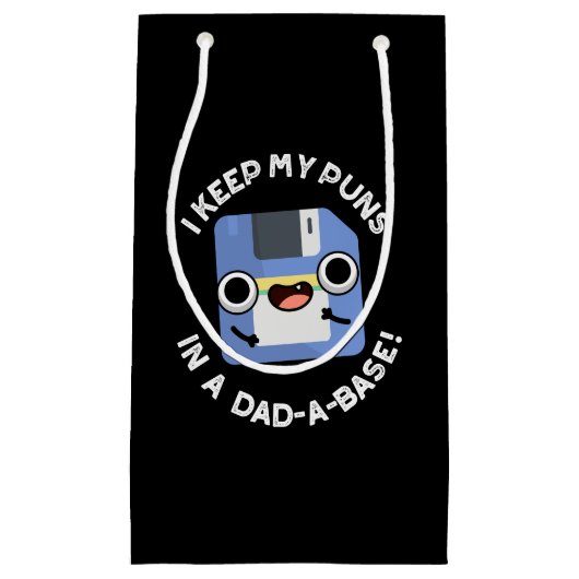 Ik houd mijn woordspelingen in een Dad-a-base Dad Klein Cadeauzakje (Voorkant)