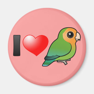 Ik houd Orangeface van perzik-Onder ogen gezien Magneet