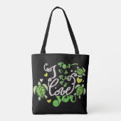 Ik houd turtally van je - Valentijnsdag Tote Bag (Achterkant)